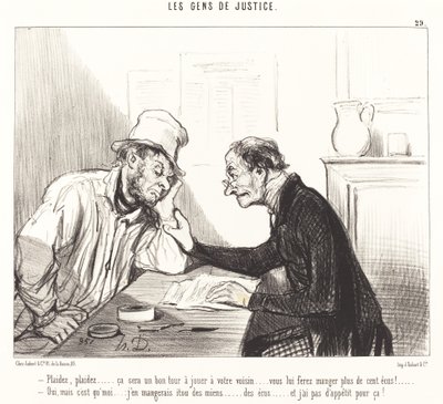 Plead... it will be a good trick to play... by Honoré Daumier