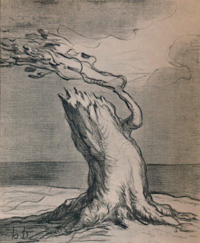 Poor France! The Trunk Is Blasted by Honoré Daumier