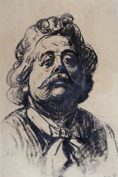 Portrait of Pierre Carrière-Belleuse by Honoré Daumier
