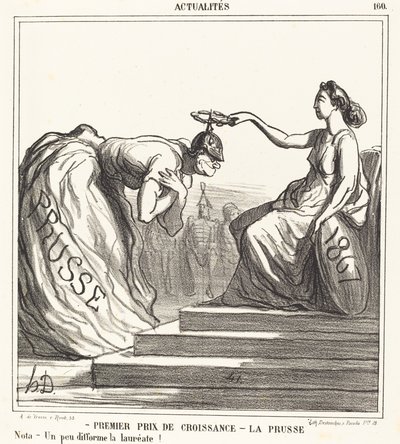 First Prize for Growth - Prussia by Honoré Daumier