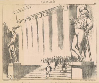 Project of statues to adorn... the Stock Exchange by Honoré Daumier