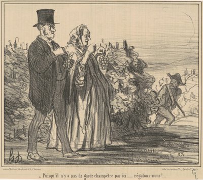 Since There is No Rural Guard... by Honoré Daumier