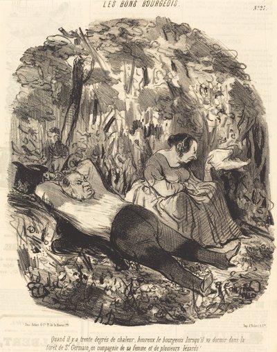When It Is Thirty Degrees of Heat by Honoré Daumier