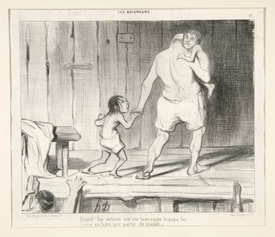 When the Children Have Been Very Good by Honoré Daumier