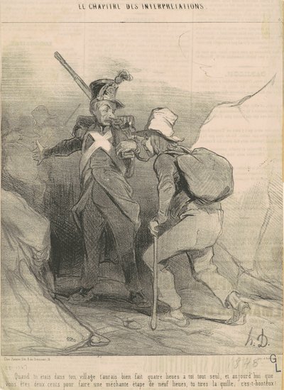 When you were in your village you would have... by Honoré Daumier