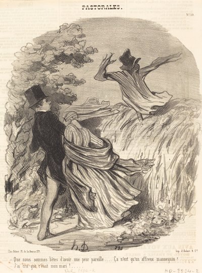 How Foolish We Are to Be So Afraid... by Honoré Daumier