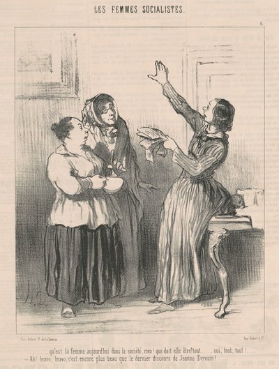 What is the Woman Today in Society... by Honoré Daumier