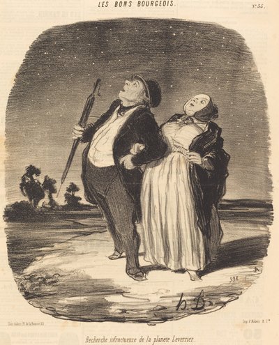 Unsuccessful Search for the Leverrier Planet by Honoré Daumier