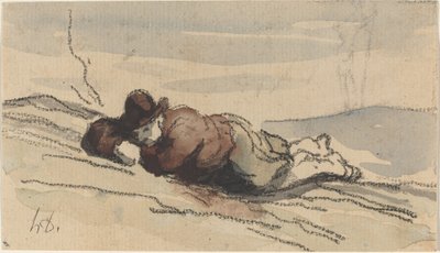 Rest in the Country (Sancho Panza) by Honoré Daumier