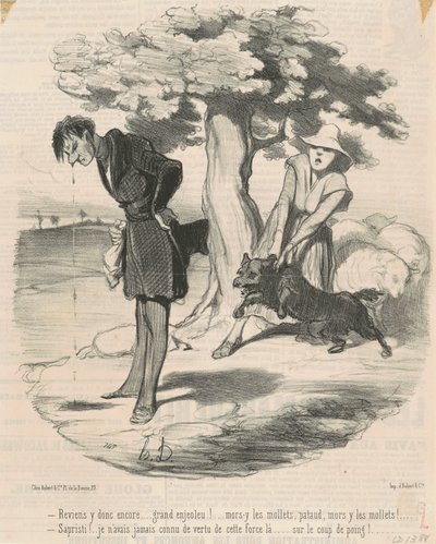 Come Back Again... Great Charmer! by Honoré Daumier