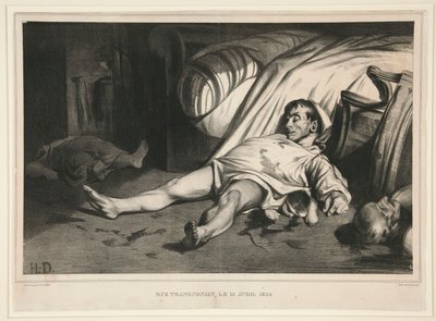 Rue Transnonain, April 15, 1834, published in La Association Mensuelle by Honoré Daumier