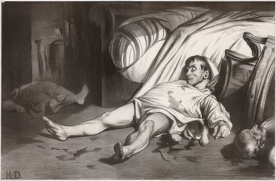Rue Transnonain, April 15, 1834. 1834 by Honoré Daumier
