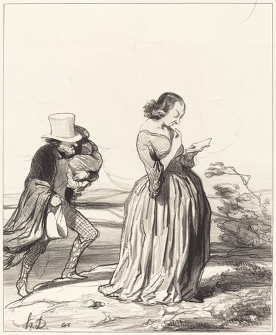 Saperlotte!... how I wish... that my wife had finished... by Honoré Daumier
