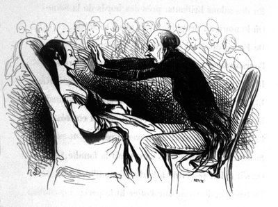 Scene of Hypnotism in Paris, c.1850 by Honoré Daumier