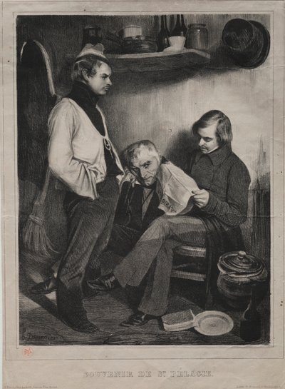 Souvenir of the Prison of Ste. Pélagie by Honoré Daumier