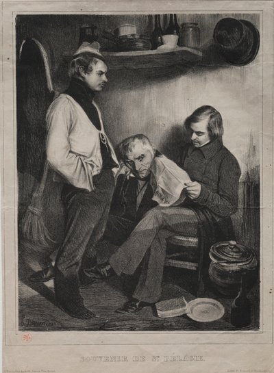 Souvenir of the Prison of Ste. Pélagie by Honoré Daumier
