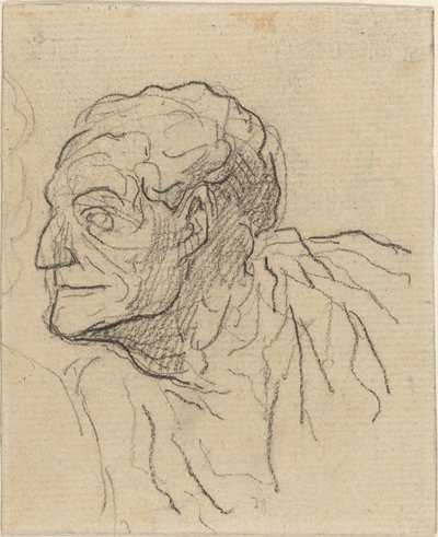 Study of a Man by Honoré Daumier