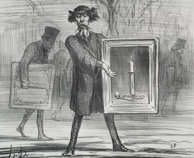 The Exhibition of 1859 Plate 1: They Have Refused This, the Ignoramuses! by Honoré Daumier