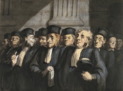 The Lawyers for the Prosecution by Honoré Daumier