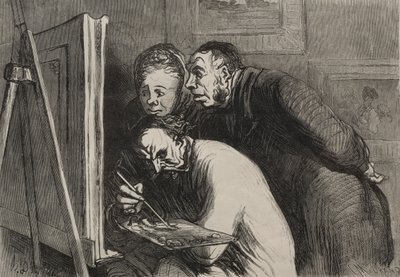 The Painters: The Painters and the Bourgeois by Honoré Daumier