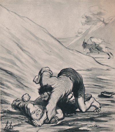 The Robbers and the Donkey, c.1860s, 1946 by Honoré Daumier