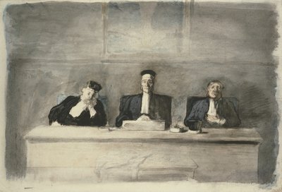 The Three Judges by Honoré Daumier
