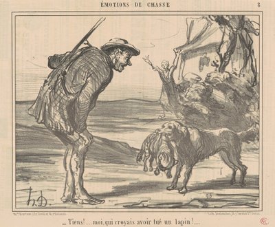 Look! I thought I had killed a rabbit! ... by Honoré Daumier