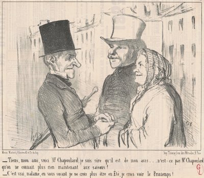 Here, my friend, here is Mr. Chapoulard ... by Honoré Daumier