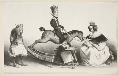 Three High and Mighty Mustards and Mustardesses Legitimate by Honoré Daumier