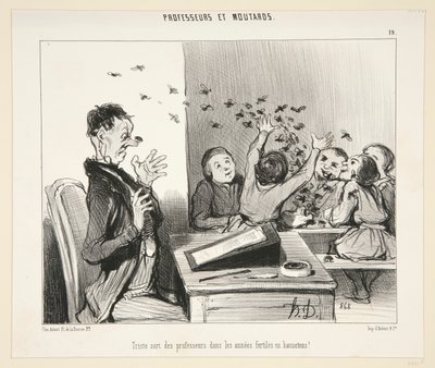 Sad Fate of Professors? - #19 of Professors and Brats by Honoré Daumier