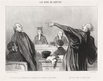 A Lawyer Who is... Filled with Intimate Conviction... by Honoré Daumier