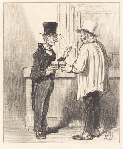 A Defender... Talking... in His Usual Office by Honoré Daumier