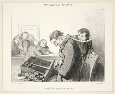 A Young Man for Whom Nothing by Honoré Daumier