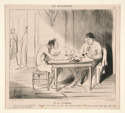 A Pretty Pun. Do You Have Six, General? by Honoré Daumier
