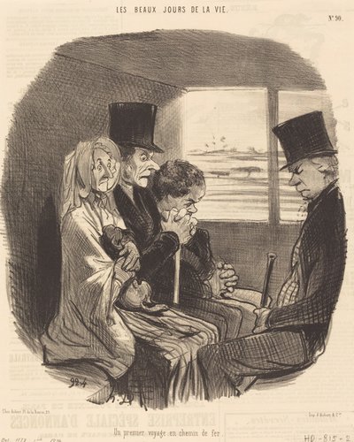 A First Train Journey by Honoré Daumier