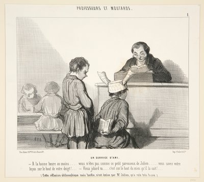 A Service of... by Honoré Daumier