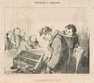 A Young Man for Whom Nothing is Sacred by Honoré Daumier