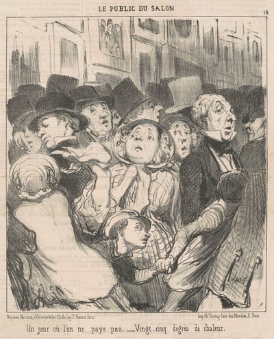 A Day When One Does Not Pay by Honoré Daumier