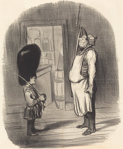 A Family with a Warrior Instinct by Honoré Daumier