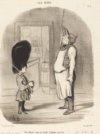 A Family with a Warrior Instinct by Honoré Daumier