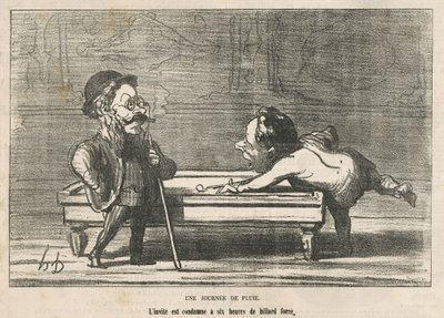 A Rainy Day by Honoré Daumier