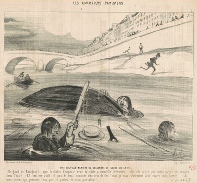 A New Way to Descend the River of Life by Honoré Daumier