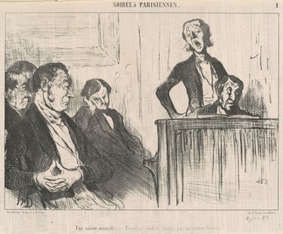 A Musical Evening by Honoré Daumier