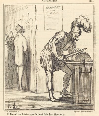 Using Leisure by Honoré Daumier