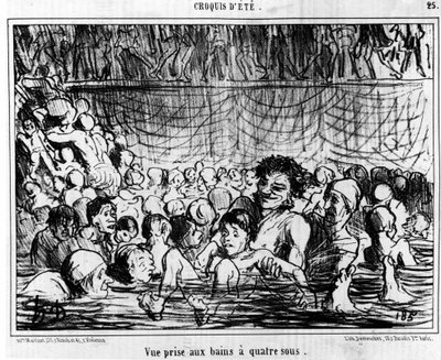 View taken from the four-sub baths: illustration from 