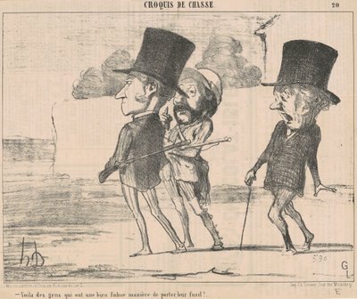 Here are people with a... damn manner... by Honoré Daumier