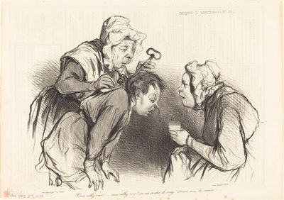 You will see!... it will stop the blood... by Honoré Daumier