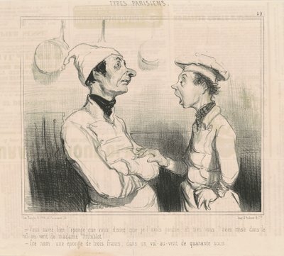 You know well the sponge you were talking about... by Honoré Daumier