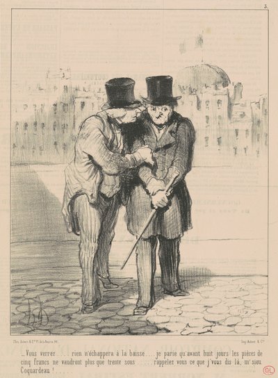 You will see... nothing will escape the drop... by Honoré Daumier