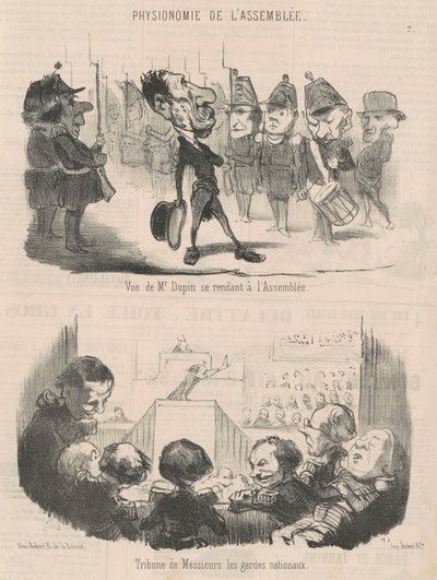View of Mr. Dupin going to the assembly by Honoré Daumier
